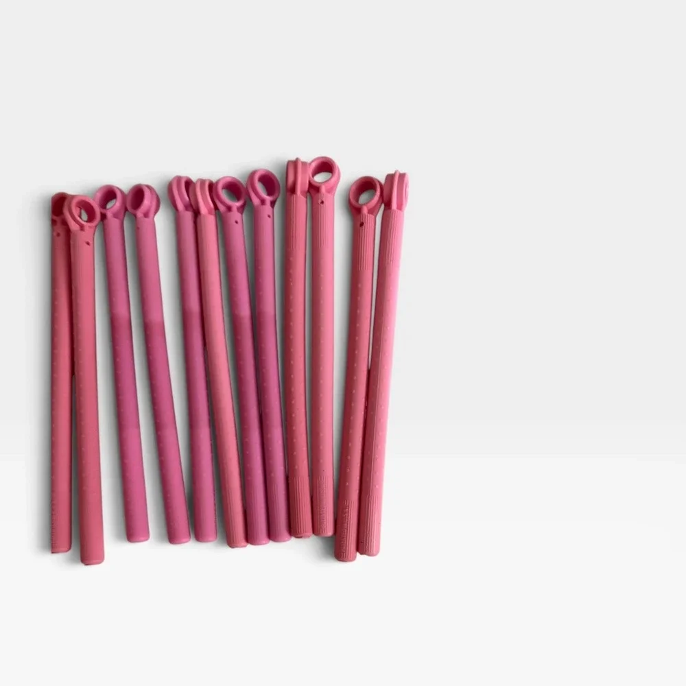 Conair Hot Sticks Pink Replacement Rollers Flexible Hair Curlers Lot of 14